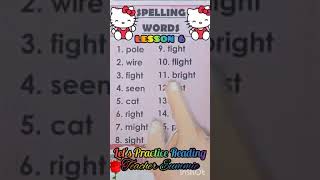 Information SPELLING WORDS LESSON 6 News