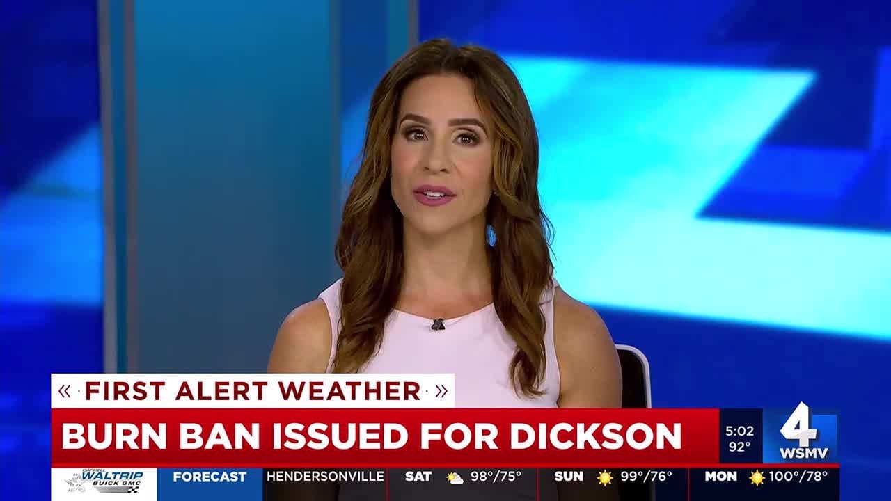 Burn ban issued in Dickson - YouTube