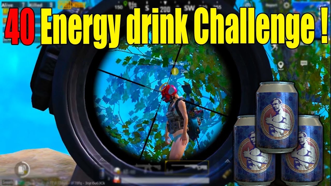 40 Energy drink Challenge ! in PUBG Mobile Fun Gameplay with SRB Team