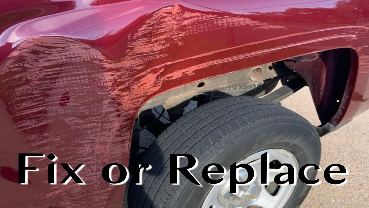 2015 Chevy Silverado Bedside Dent Repair Can it Be Fixed! - YouTube