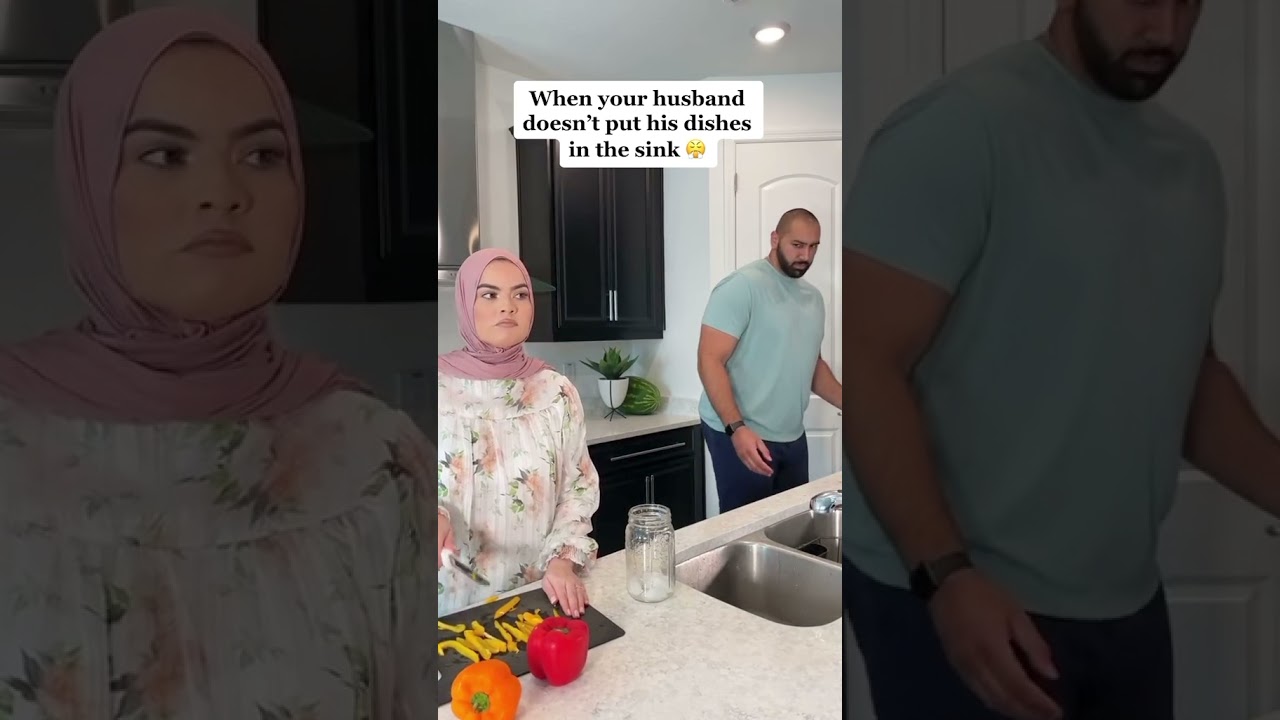 When your husband doesn’t put his dishes in the sink 