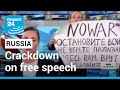 War in Ukraine: In Russia, a near total crackdown on free speech • FRANCE 24 English