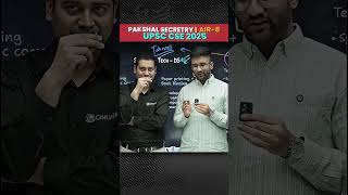 UPSC AIR 8 Advice for Aspirants! 🔥 | Pakshal Secretary #pw