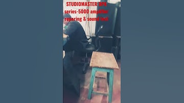 amplifier repairing and sound test .Hi watt amplifier repairing studiomaster dpa-5000 amp