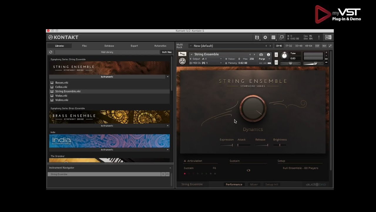 myVST String Ensemble (Kontakt) YouTube