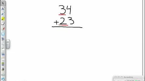 Partial Sums Algorithm Adding Two-Digit Numbers