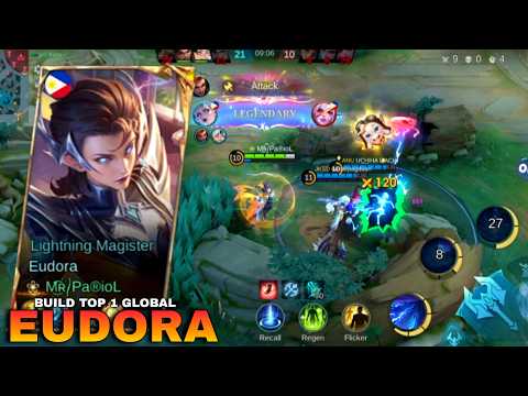Eudora Midlane Build 2026❗Best build 2026!! 15 Kills - build top 1 global Eudora ~ Mobile Legends