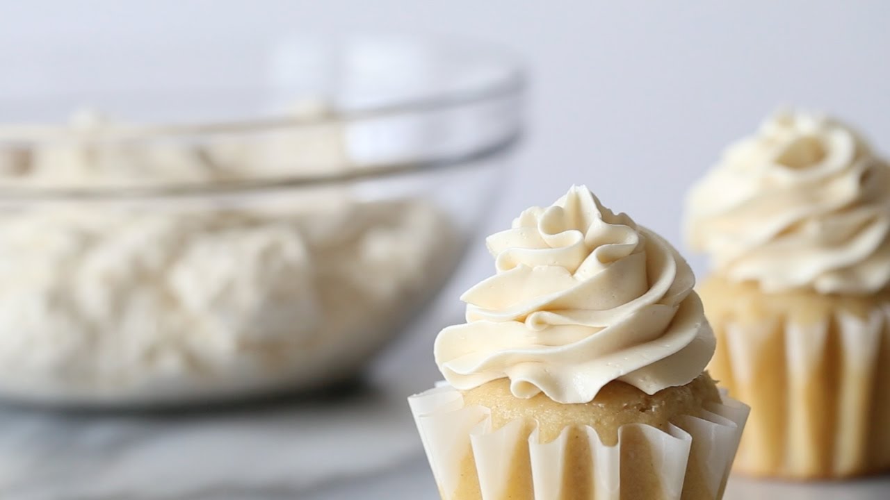 Naturally Sweetened Swiss Meringue Buttercream - YouTube