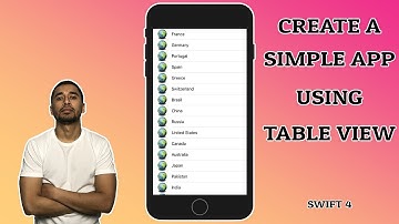 Swift 4: How to build a simple table-based app using UITableView?