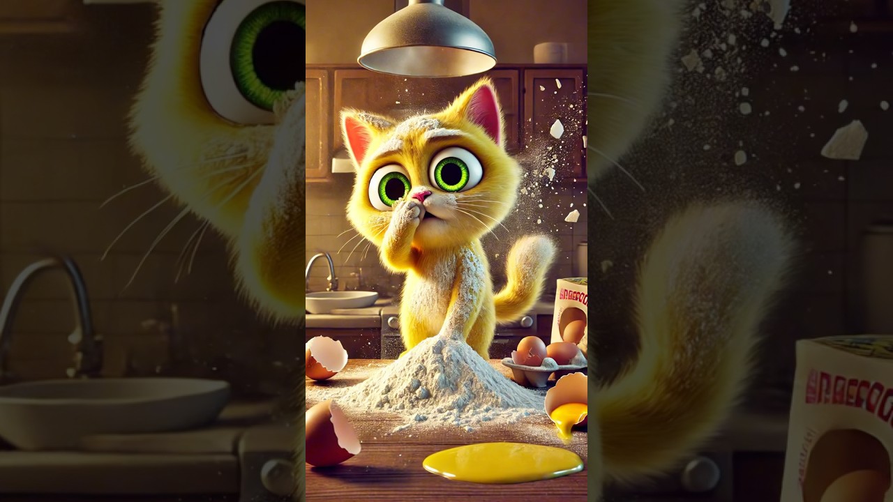 Chef Cat’s Kitchen Adventures 🍰😸 | What Did He Do?!