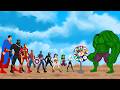 Evolution Of Hulk vs Evolution Of Spider-Man: Family Survival Game 2 Animation Battle