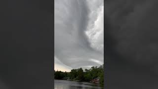 Wow! Tuesday morning storm view over Medford Lakes, NJ