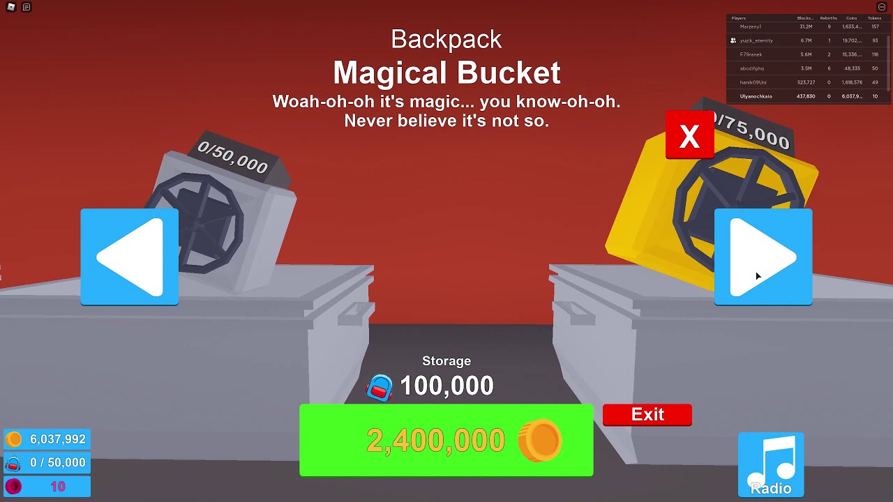 Roblox//Mining Simulator//Мини конкурс