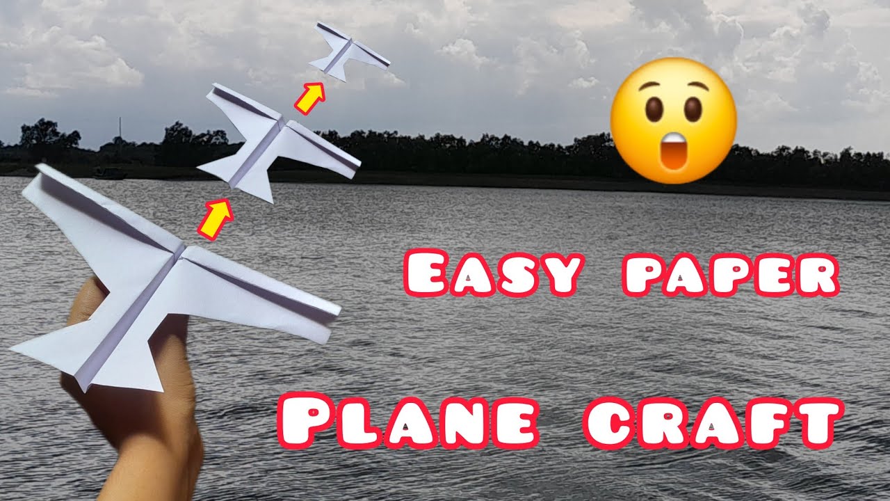 Plane Craft Tutorial Easy paper plane craft tutorial for beginners 😲 day-67| Easy paper ...