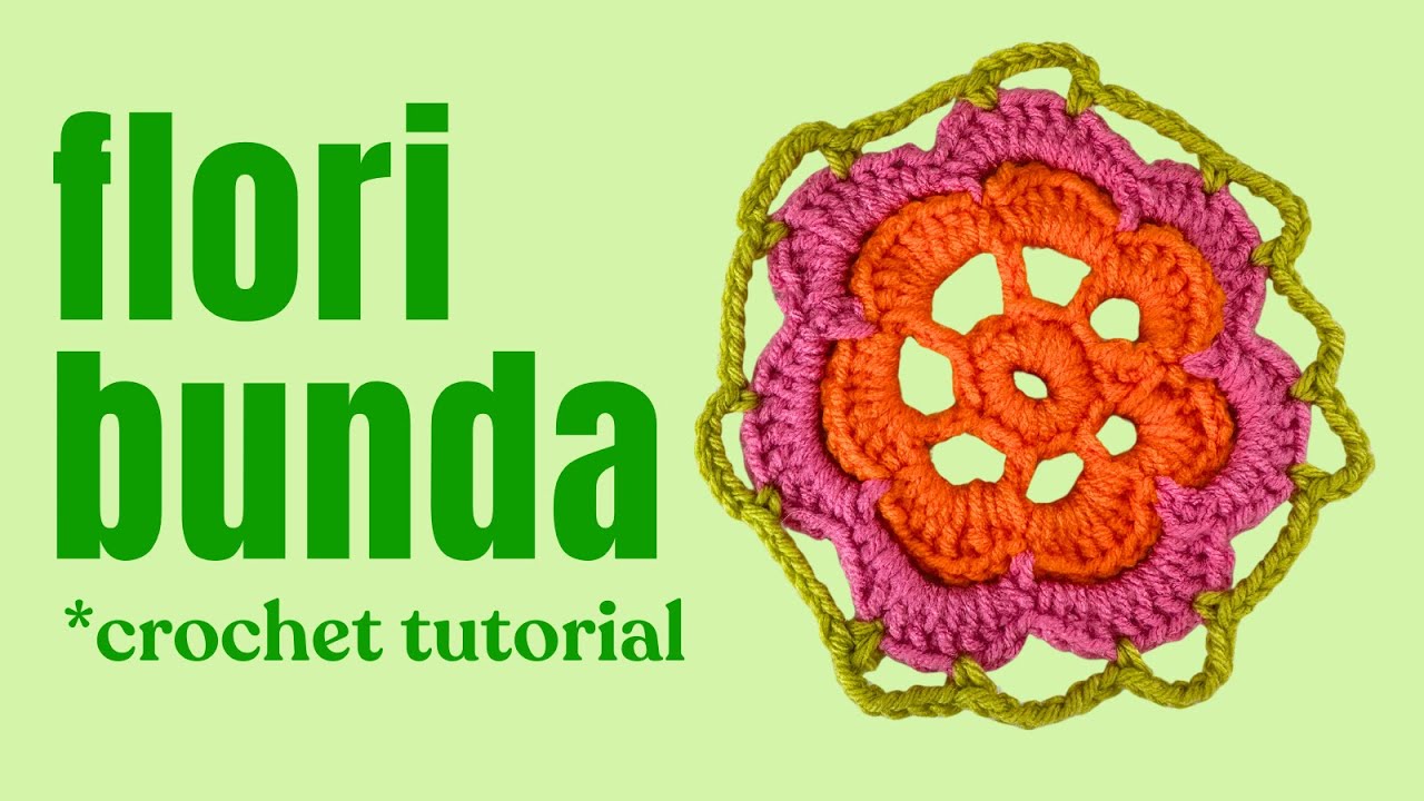 CROCHET MOTIF: Floribunda (tutorial)