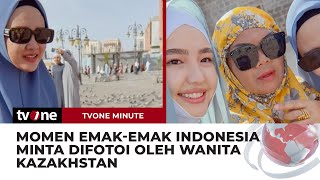 Momen Kocak Emak-Emak Indonesia Mengira Wanita Kazakhtan Warga Lokal | tvOne Minute