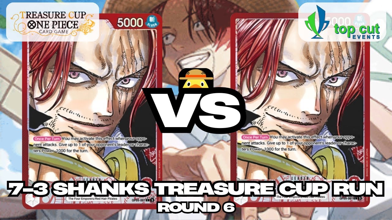 Shanks VS Shanks (Mirror Match) | Top Cut Events OP09 Online Treasure Cup Gameplay - Round 6