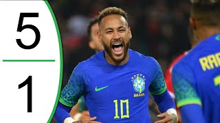 Brazil vs Tunisia 5-1 Extended Highlights & Goals - 28th September 2022