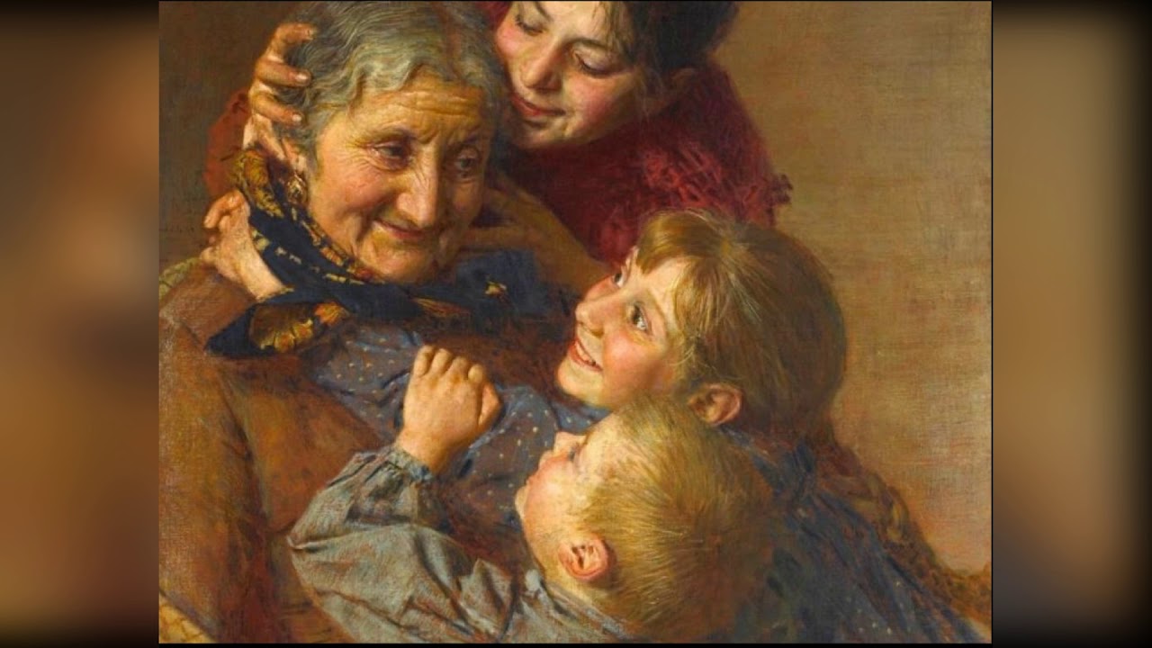 Бабушка сен. Гаэтано Беллей. Бабушка с внуками картина. Бабушка и внук картина. Бабушка и внуки живопись.