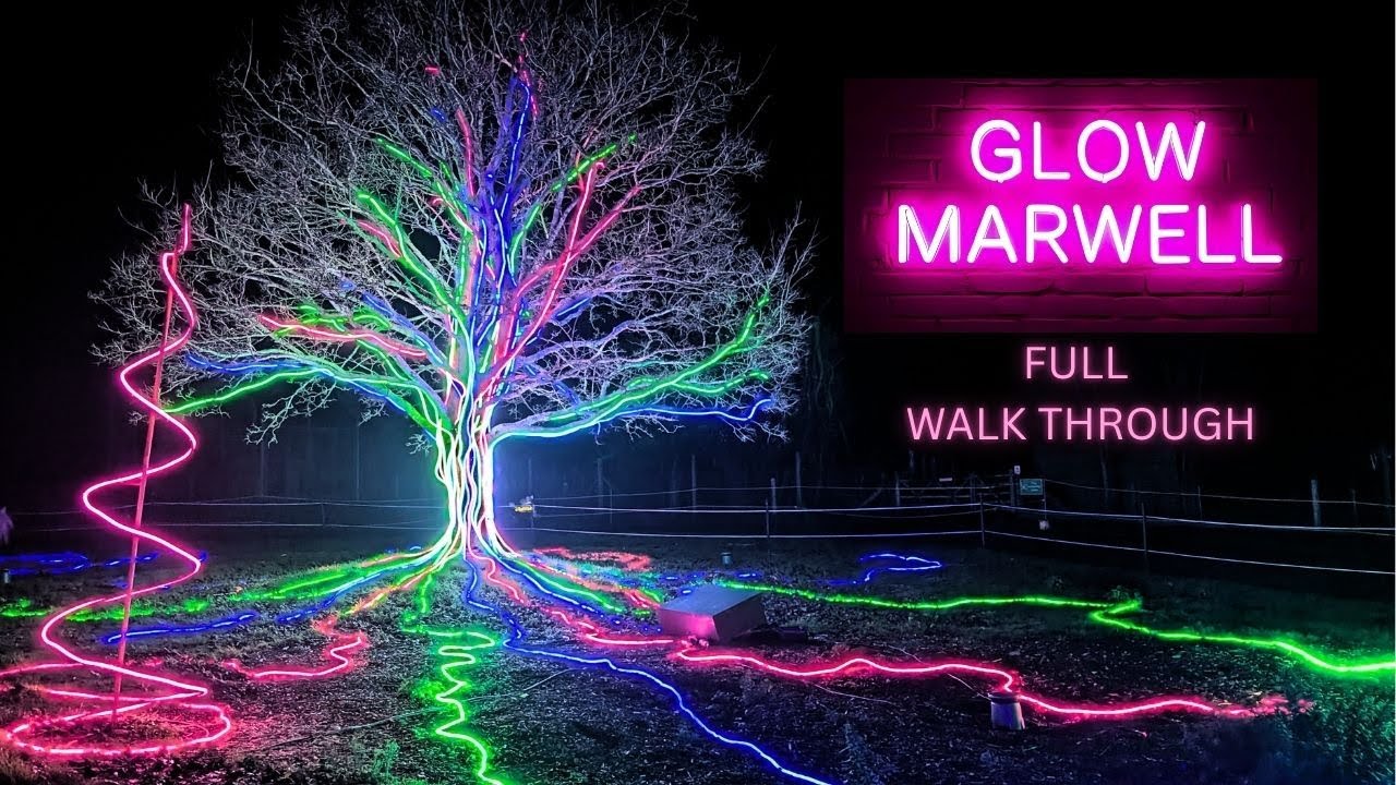 Glow Marwell Event | Marwell Zoo | Full Glow Light Walkthrough 2025
