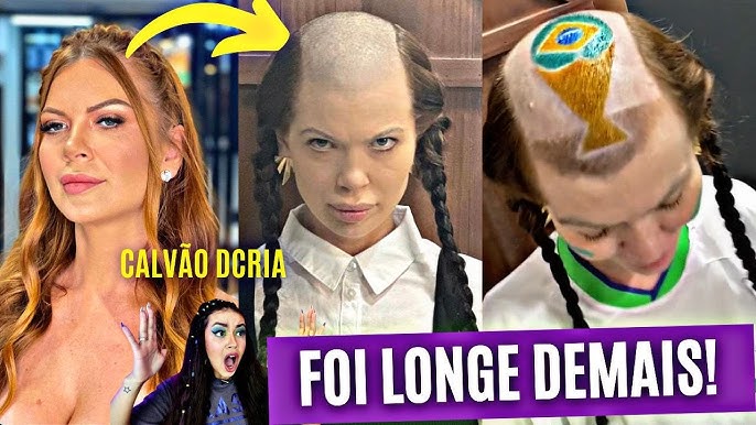 Corte de cabelo 'chavoso' em mulher choca por simular efeitos da calvície