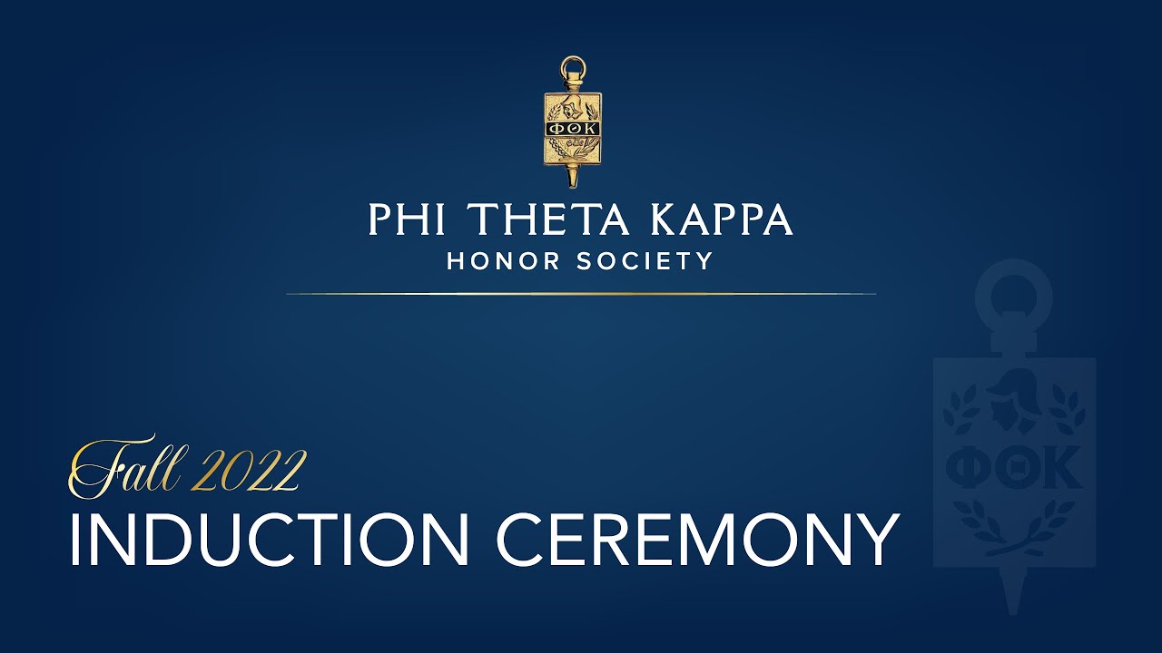 Phi Theta Kappa Induction 2022 Youtube