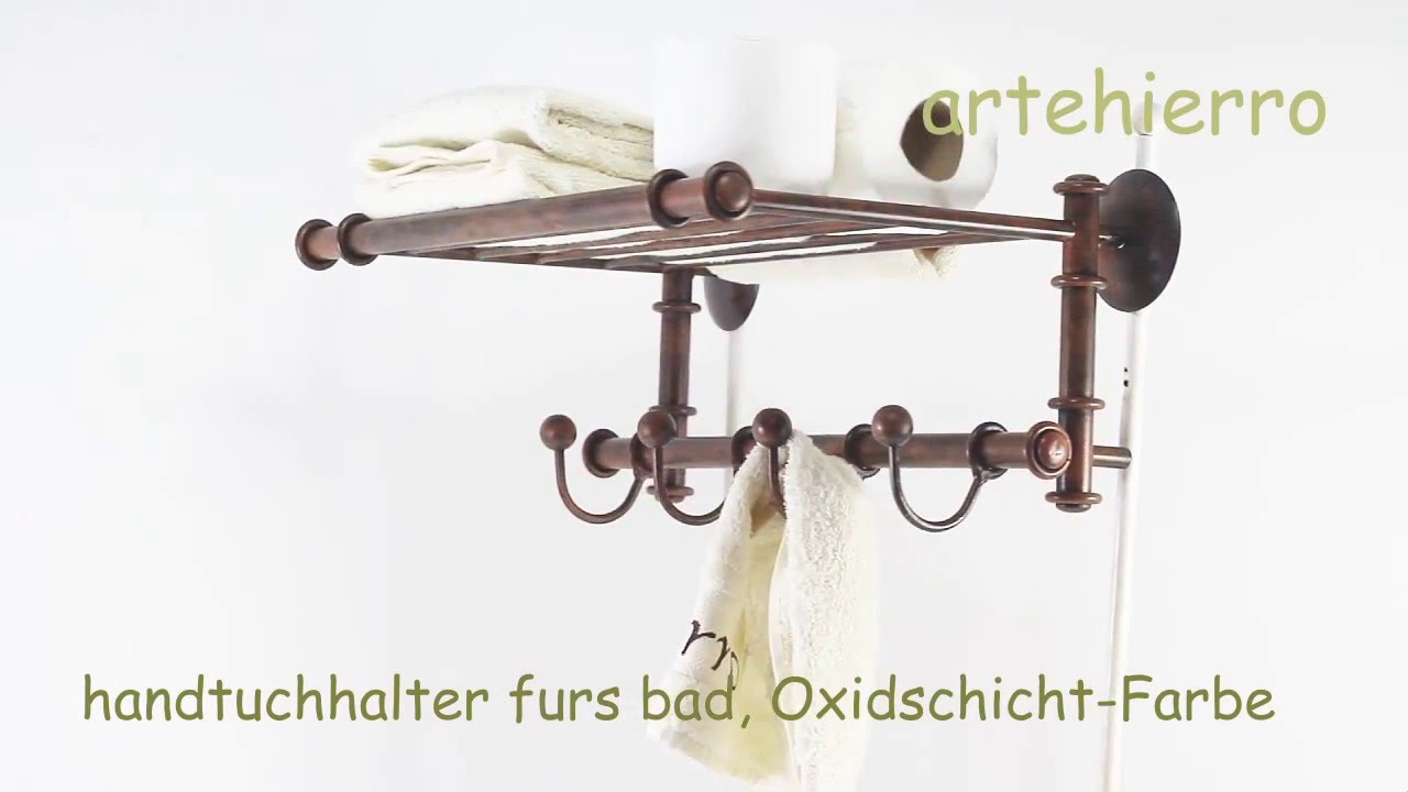 Handtuchhalter bad rustikalen Stil mit vielen verschiedenen - YouTube