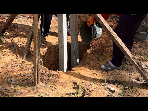 Jun 15’23-Setting the First Fence Posts - YouTube