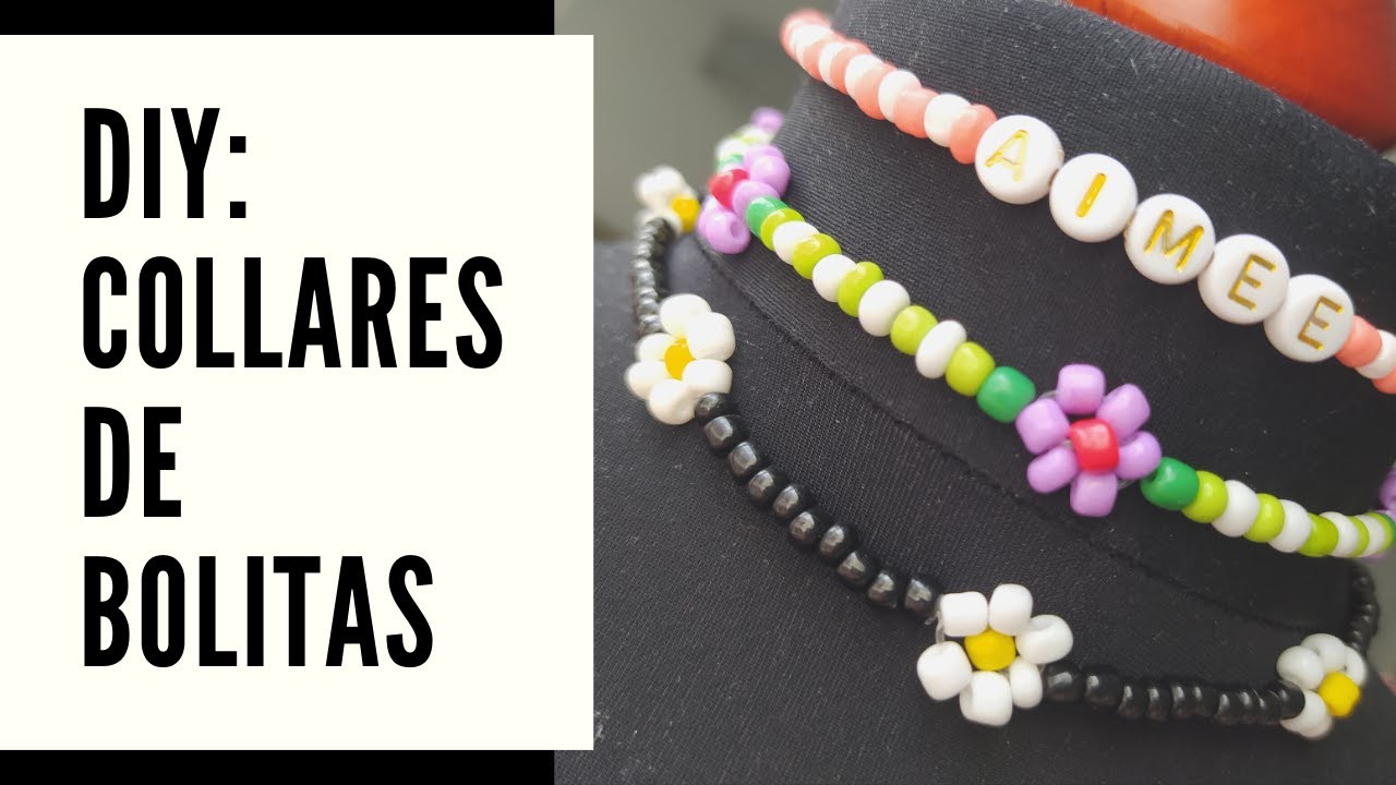 DIY: Collares BOLITAS / collares de ROCALLA / collar MASCARILLAS -