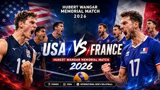 USA 🇺🇸 vs. France 🇫🇷 | 2026 Hubert Wagner Memorial Match 🏐🔥 | Full Match Highlights #volleyball