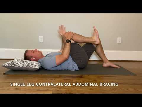 Single Leg Contralateral Abdominal Bracing