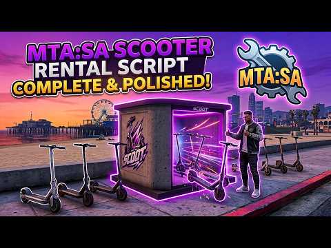 Anis Core | Modern Scooter Rental System UI Showcase 🔥 | MTA:SA