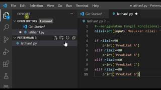 Menggunakan Fungsi Percabangan pada Python Bagian 1