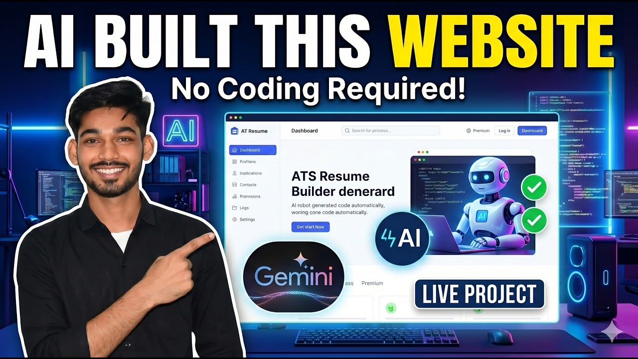 Build Full Stack Resume Builder with AI 🔥 | Gemini API, Next.js & React Project | Sudhir Sir