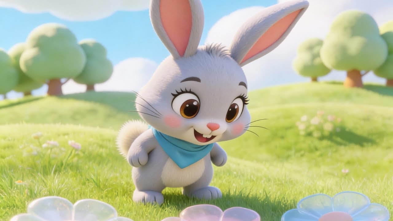 Benny the Bouncing Bunny 🐰 | Gentle Counting Hops | Friendly Fields Farm