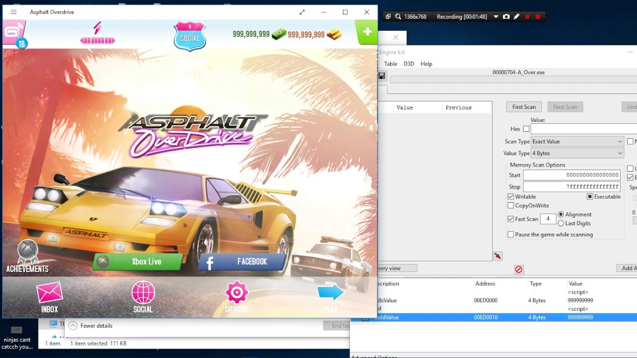 Asphalt Overdrive Hack Tool | Gold & Bills | Jeremy Ola | 2016/2017