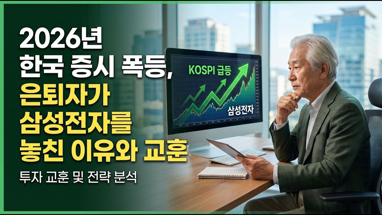 2026년, 삼성전자 주식 기회를 놓친 은퇴자, 지금도 늦지 않았을까?