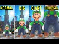 Super Luigi Odyssey - Mini VS Small VS Big VS Giant VS Colossal Luigi