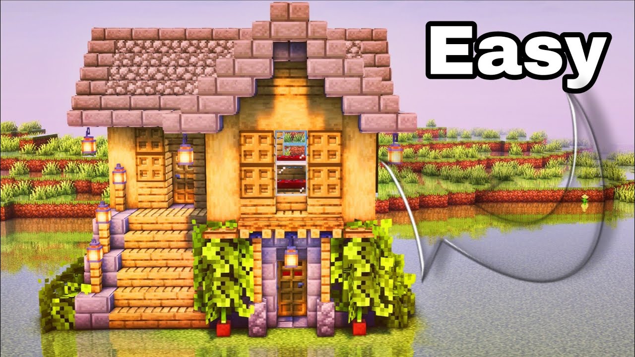 Minecraft Easy Starter House Tutorial 🏠 - YouTube