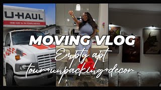 MOVING INTO MY FIRST APARTMENT AT 21: pt.1 | empty apartment tour, decorating, organizing kitchen
