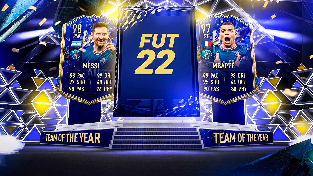 Todos los TOTYS y Messi de 98 en sobres más Menciones de honor de los TOTY Greal
