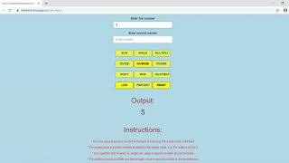 Mathematical calculator app using Shiny R screenshot 4