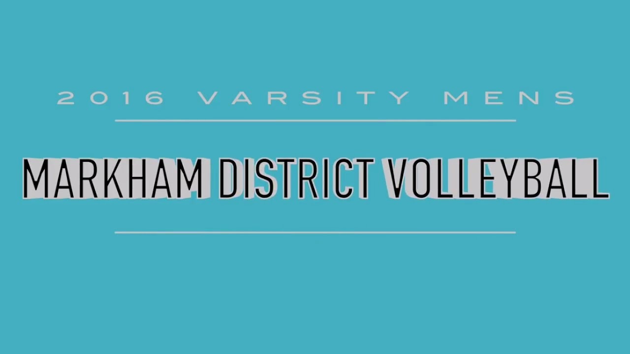Markham District Volleyball Preview YouTube