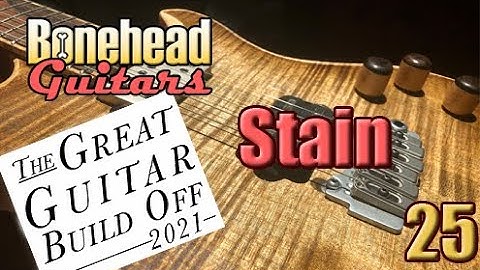 GGBO21 - Off the Record - 25 Staining the Flamed Maple Top, with Faux Binding