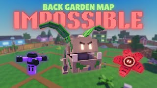 Beating Impossible On Back Garden Map Actually Hard Garden Tower Defense 1.11