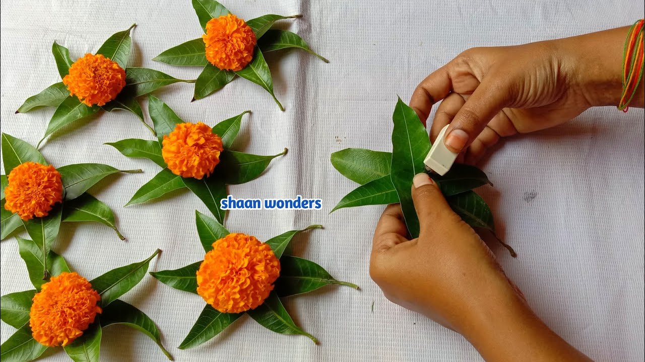 Amazing DIWALI Decoration ideas at home/Mango Leaf Toran/Mango Leaf ...