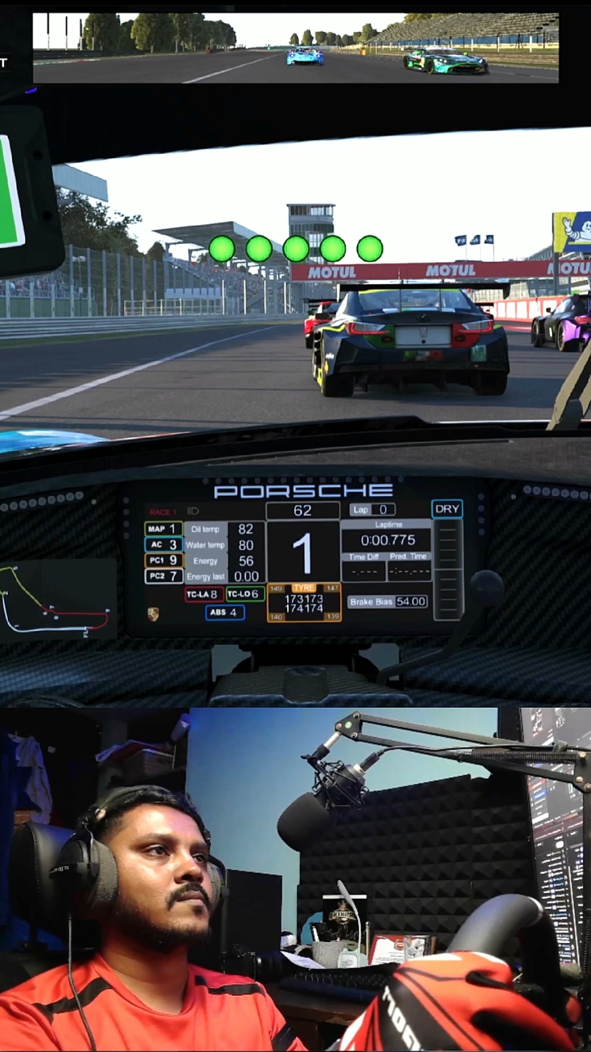 Monza limits in the Porsche GT3 #lemansultimate #simracing #pov