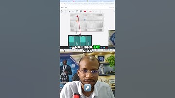 Como acender um LED na protoboard com um resistor e um PILHAS? - Robô com Inteligência Artificial