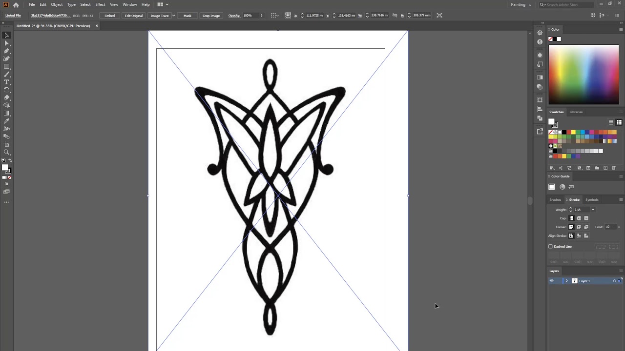Placing a file in Illustrator 2020 - YouTube