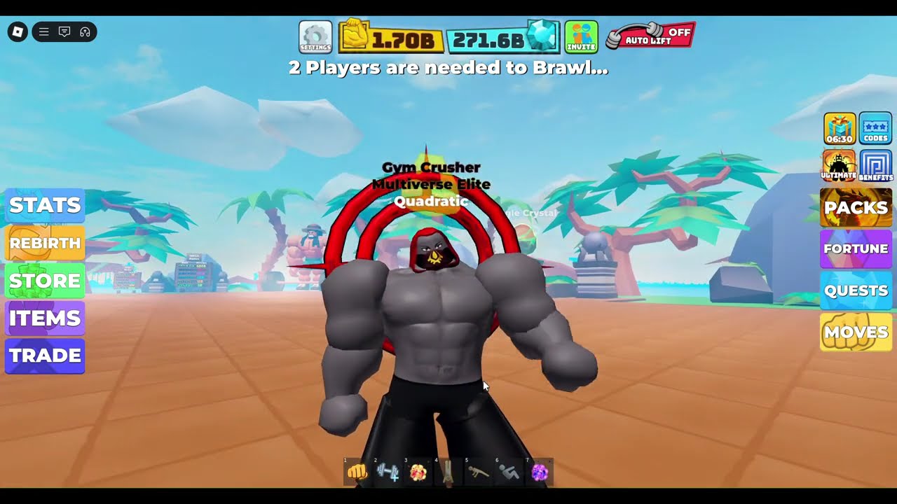 Testing the [swift samurai] rep speed in (muscle legends)